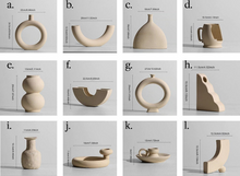 Load image into Gallery viewer, Nordic minimalist ceramic vase ornaments dried flower flower arrangement Donut Ring Vase Cream/Off White Color
