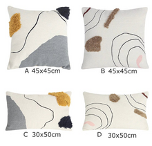 Load image into Gallery viewer, Geometric Cotton Woven Cushion Cover
