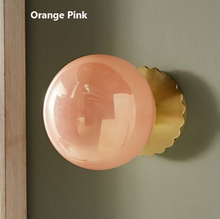 Load image into Gallery viewer, Pink Sconce Globe Wall Light
