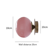 Load image into Gallery viewer, Pink Sconce Globe Wall Light
