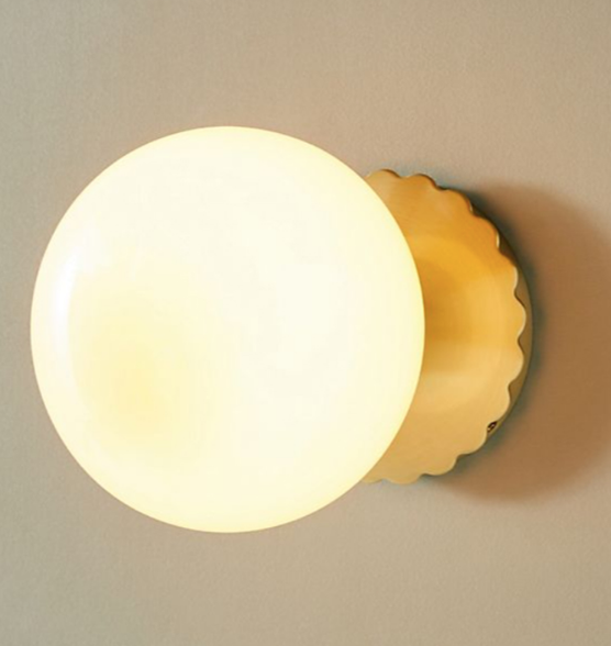 Pink Sconce Globe Wall Light