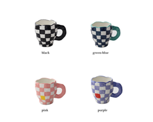 Load image into Gallery viewer, Check Mug (different colours available)
