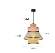 Load image into Gallery viewer, Colourful Rattan Ceiling Pendant Light
