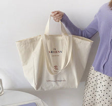 Load image into Gallery viewer, La Parisienne Parisian Canvas Bag
