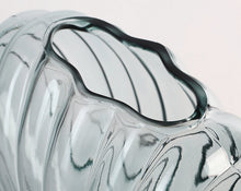 Load image into Gallery viewer, Large Glass Textured Shell Vase
