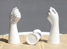 Load image into Gallery viewer, White Ceramic Hand Arm Vase Art Nordic Interior Decor Design
