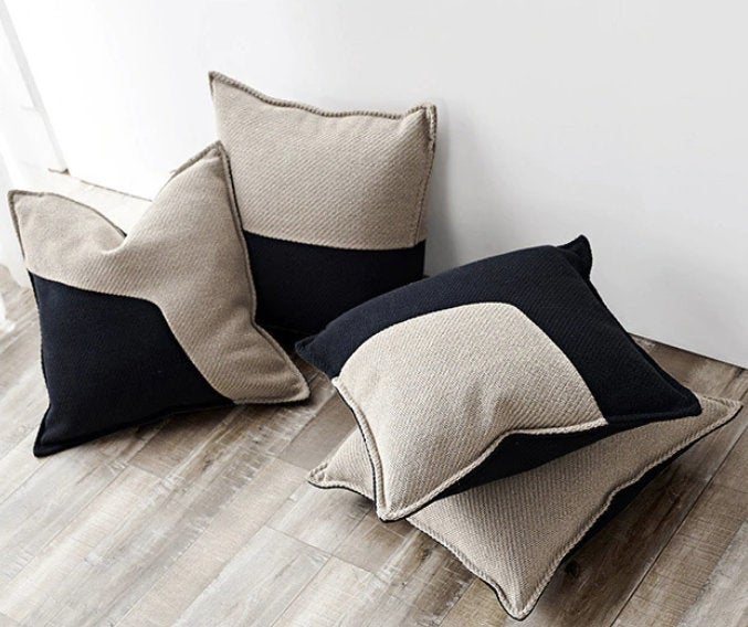 Handmade Cotton Linen Minimalist Cushion Cover