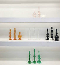 Load image into Gallery viewer, Colorful Abstract Glass Candlestick Holders
