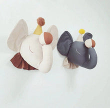 Load image into Gallery viewer, Cotton Plush Elephant Wall Decor
