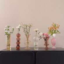 Load image into Gallery viewer, Small Glass Vases for Flower Arrangements
