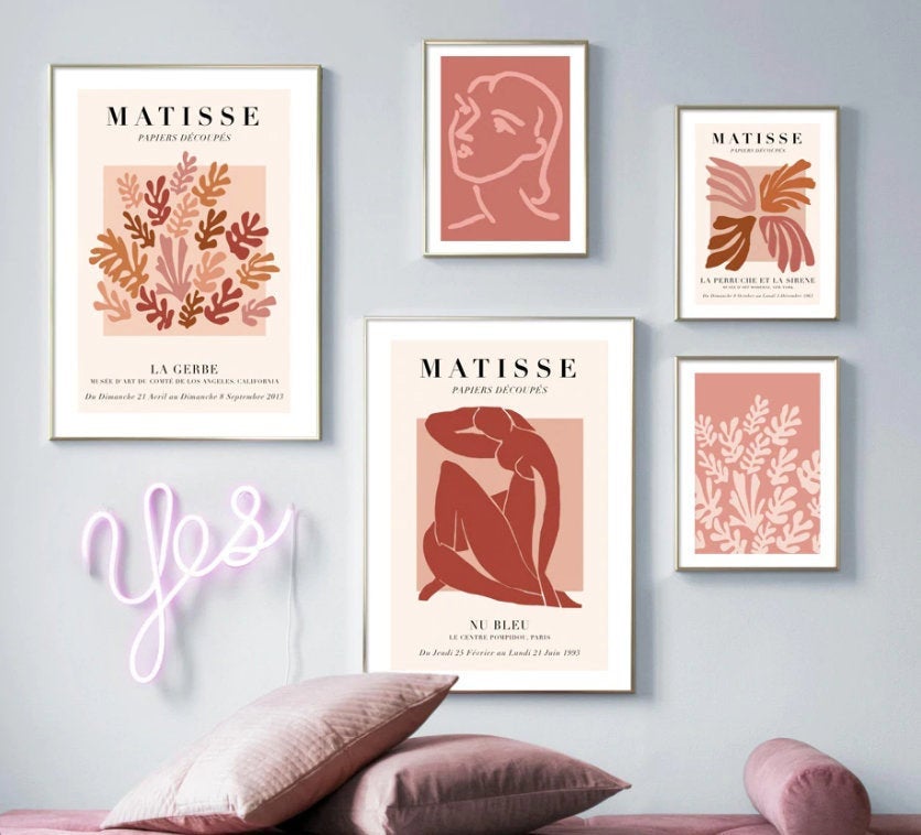 Matisse Cut Outs inspired Art Prints