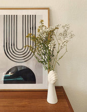 Load image into Gallery viewer, White Ceramic Hand Arm Vase Art Nordic Interior Decor Design

