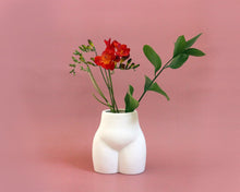 Load image into Gallery viewer, White Ceramic Butt Vase
