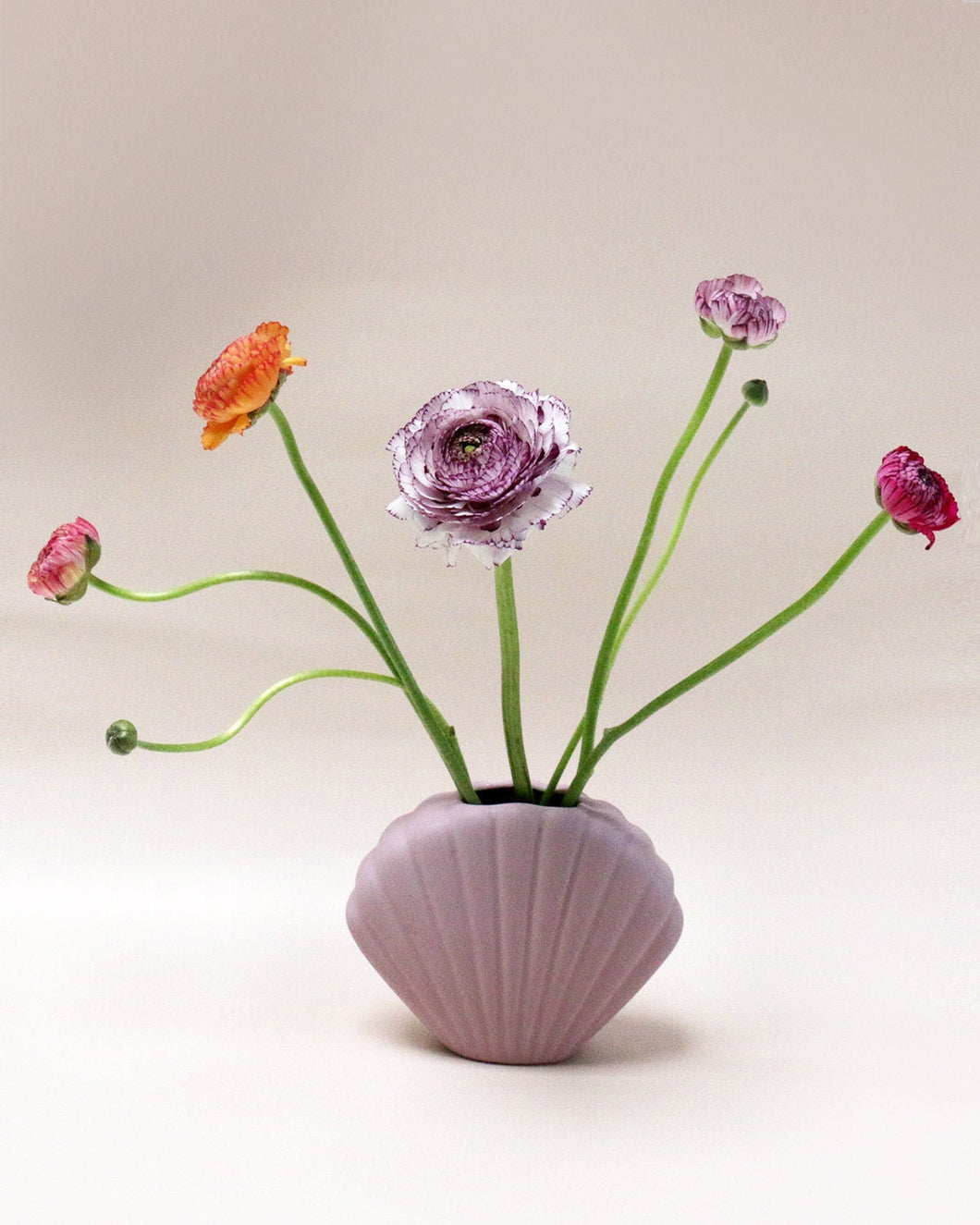 Textured Shell Vase