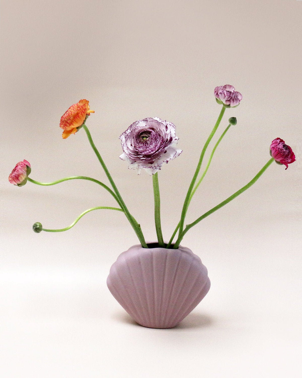 Textured Shell Vase