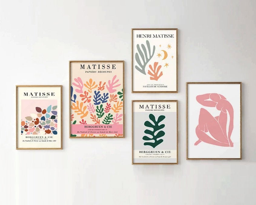 Matisse Cut Outs inspired Art Prints
