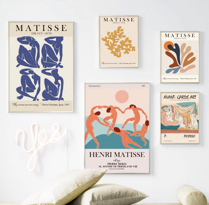 Matisse and Picasso inspired Art Print