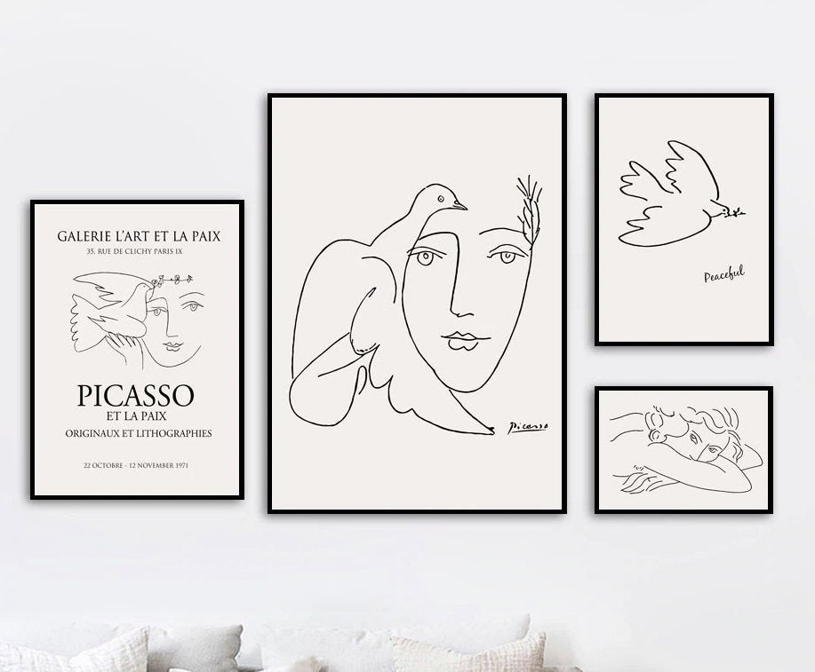 Picasso inspired Art Print