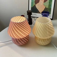 Load image into Gallery viewer, Small Mushroom Glass Table Lamp
