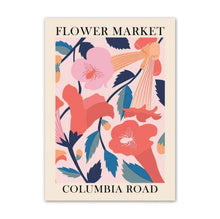 Load image into Gallery viewer, Flowermarket Art Poster Print (Columbia Road, Lima, Stockholm, Tunis, Libya)
