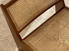 Load image into Gallery viewer, Chandigarh Woven Rattan Lounge Chair in Solid Wood
