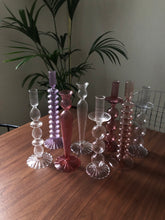 Load image into Gallery viewer, Berry Glass Candlestick Holders
