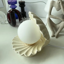 Load image into Gallery viewer, Ceramic Shell Pearl Table Night Lamp
