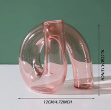 Load image into Gallery viewer, Twisted Tube Glass Candle Holder Vase
