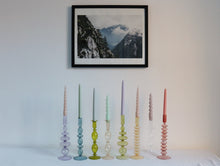 Load image into Gallery viewer, Colourful Glass Candlestick Holders
