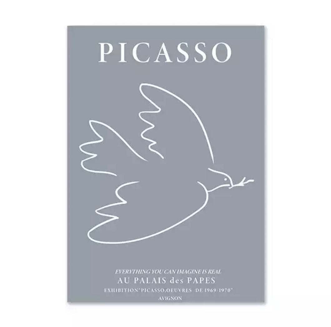 Pastel coloured Matisse Cut Outs inspired Art Prints