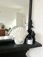 Load image into Gallery viewer, White Ceramic Textured Shell Vase
