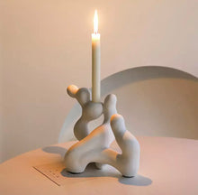 Load image into Gallery viewer, Sculptural Candle Holder (black or white)
