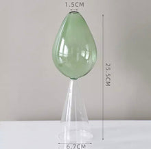 Load image into Gallery viewer, Drop shaped glass vase
