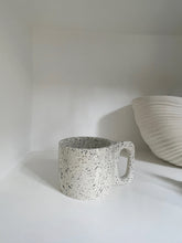 Load image into Gallery viewer, Ceramic Mug with Sprinkles and extravagant Handle
