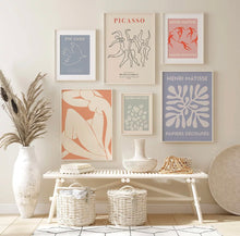 Load image into Gallery viewer, Pastel coloured Matisse Cut Outs inspired Art Prints
