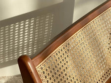 Load image into Gallery viewer, Chandigarh Woven Rattan Lounge Chair in Solid Wood
