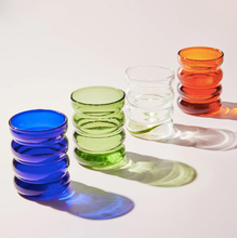 Load image into Gallery viewer, Wave shaped heat-resistant bubble Glass cup
