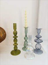 Load image into Gallery viewer, Colourful Glass Candlestick Holders
